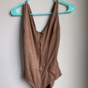 Tan/brown bodysuit